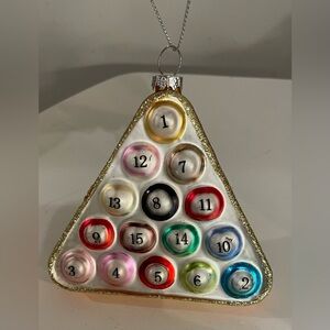 West Elm Gold and Multicolor Triangle Ornament NIB *see description*